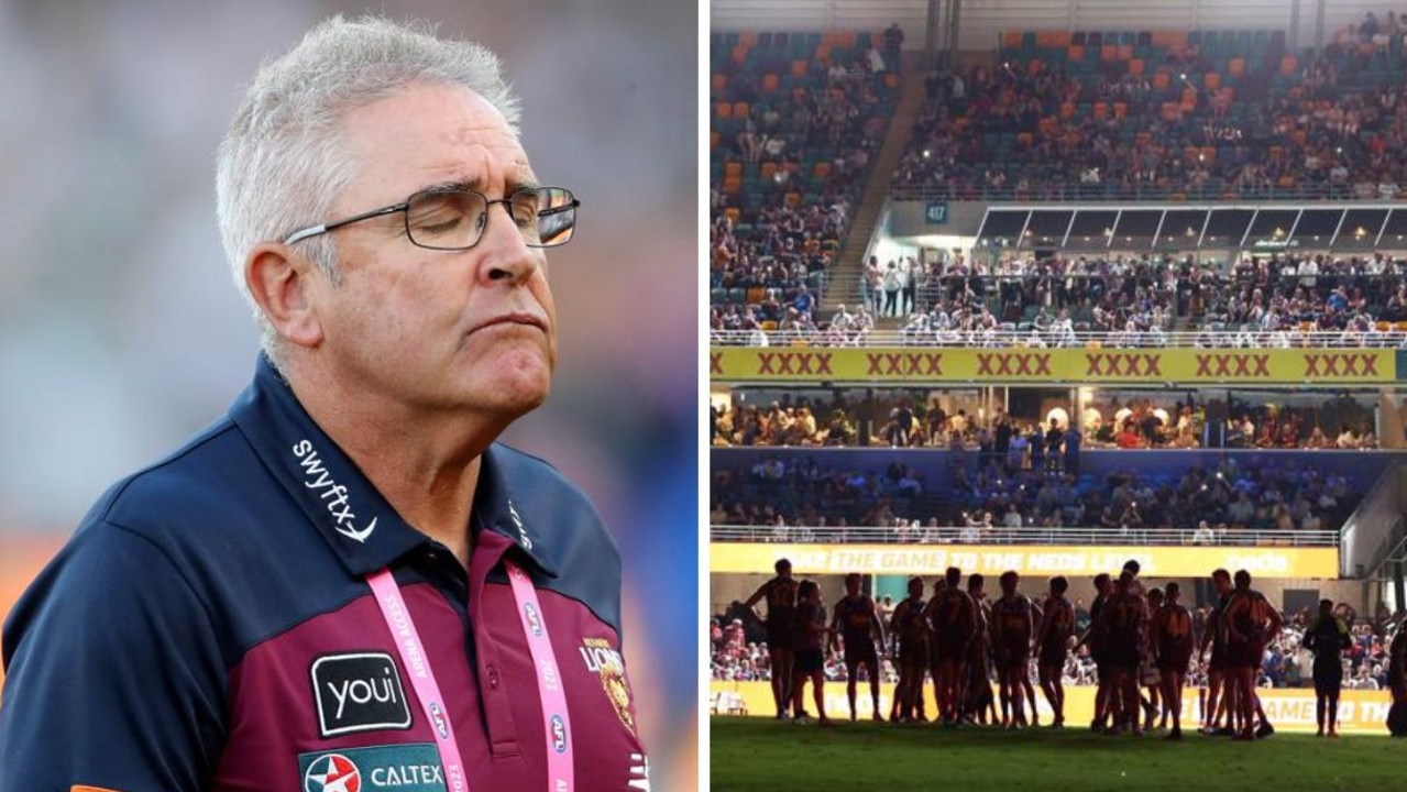 Lions coach calls out ‘unfair advantage’, AFL responds to Gabba blackout farce