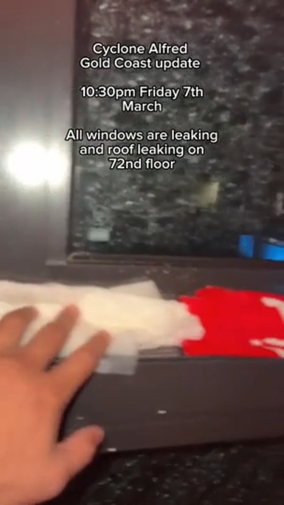 'This rain is literally insane': Leaking windows on 70th floor