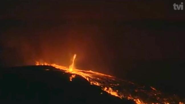 Rare 'fire devil' caught on camera as wildfires blaze across Portugal. 