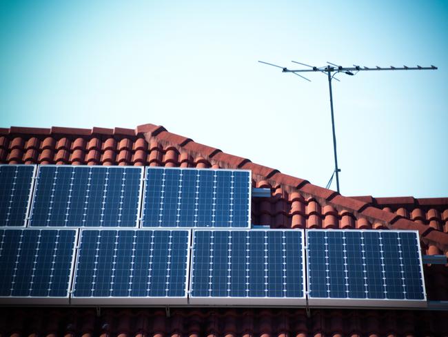 Rooftop solar panels image from istock