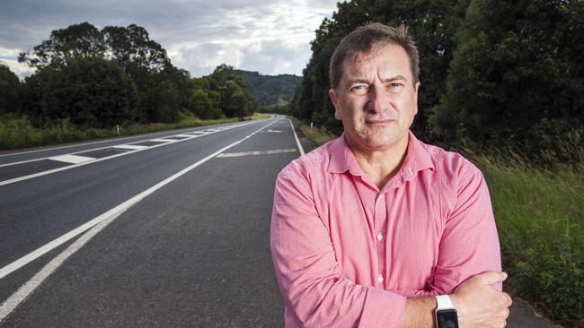 Federal MP Wide Bay and former policeman Llew O'Brien, who suffers from PTSD from years of being a First Responder to road crash fatalities along notorious stretches of the Old Bruce Highway. Photo Lachie Millard