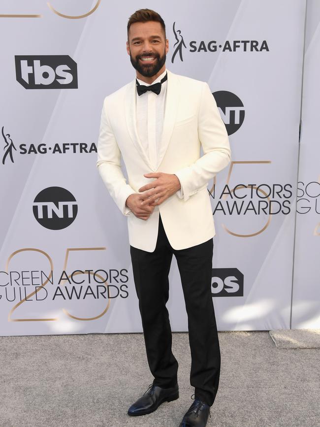 Ricky Martin arrives for the 25th Annual SAG Awards. Picture: Getty