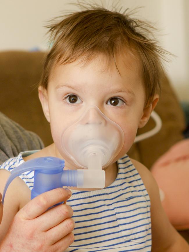 Jude was diagnosed with cystic fibrosis at five weeks old. Picture: Supplied