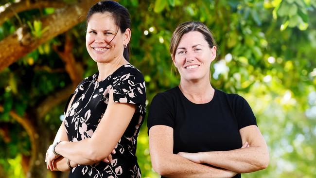 Senior Constable Andrea Davis (right) with Senior Constable Tanya Larsen-Smith in 2015 after overseeing the investigation into Hells Angel Nicholas ‘Shonky’ Cassidy.