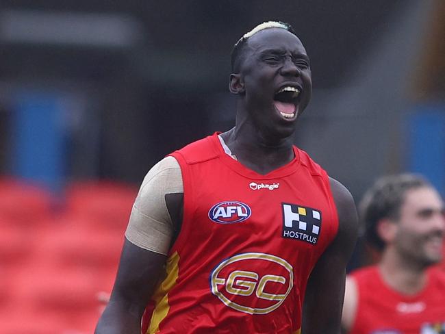 Mabior Chol kicked 44 goals for the Suns in 2022. Picture: Chris Hyde/Getty Images