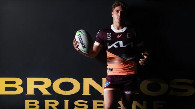 The Broncos’ Reece Walsh who lines up on Sunday in the NRL Grand Final against Penrith. Picture: Adam Head