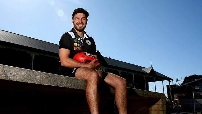 Tom Logan during his time with Port Adelaide. Picture: Sarah Reed