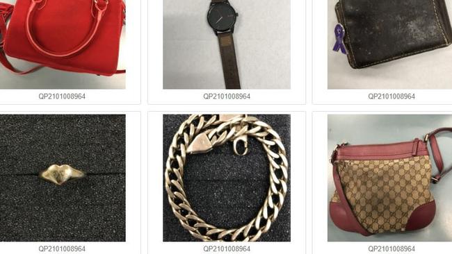 Lost property: Items in the police property room.