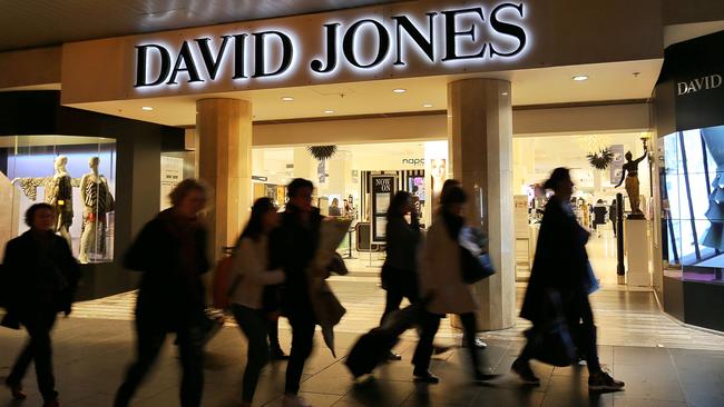 David Jones is axing dozens of workers. Picture: Mark Stewart