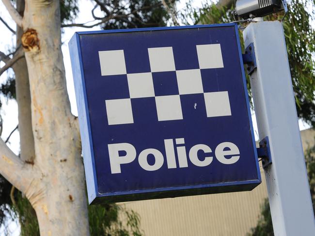 A police station sign in Prahran in Melbourne, Friday, May 18, 2012. (AAP Image/Julian Smith) NO ARCHIVING