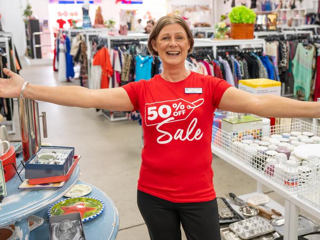 St Vincent de Paul Society Showgrounds Shopping Centre store Manager Toni Robson. Picture Emily Barker.