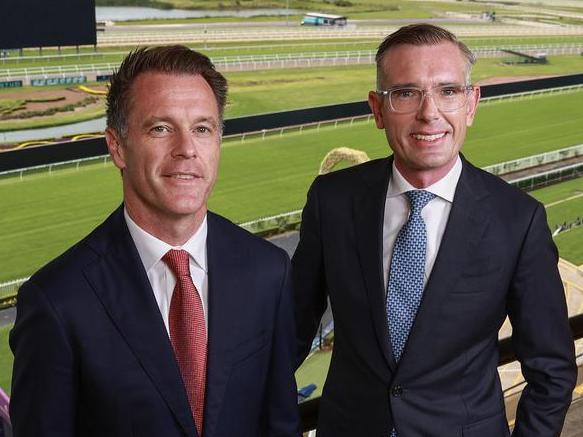 Labor Premier Chris Minns, left, must eventually stop claiming that all of his government’s problems were caused by the previous Coalition government led by Dominic Perrottet. Picture: Justin Lloyd