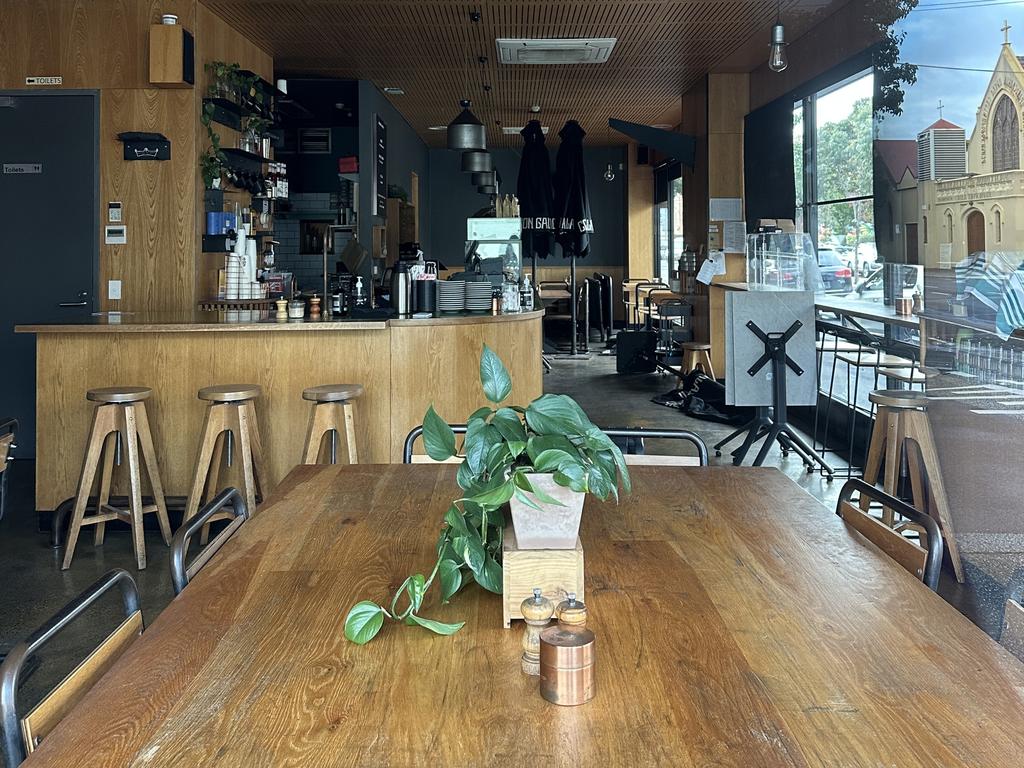 The now-closed Seddon cafe co-owned by former AFL umpire Troy Pannell. Picture: Josephine Quattrocchi.