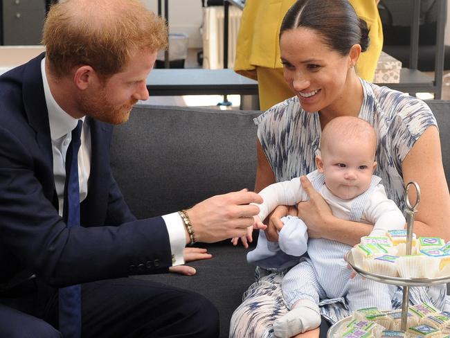 The couple are awaiting the birth of their second child, a daughter. Picture: AFP