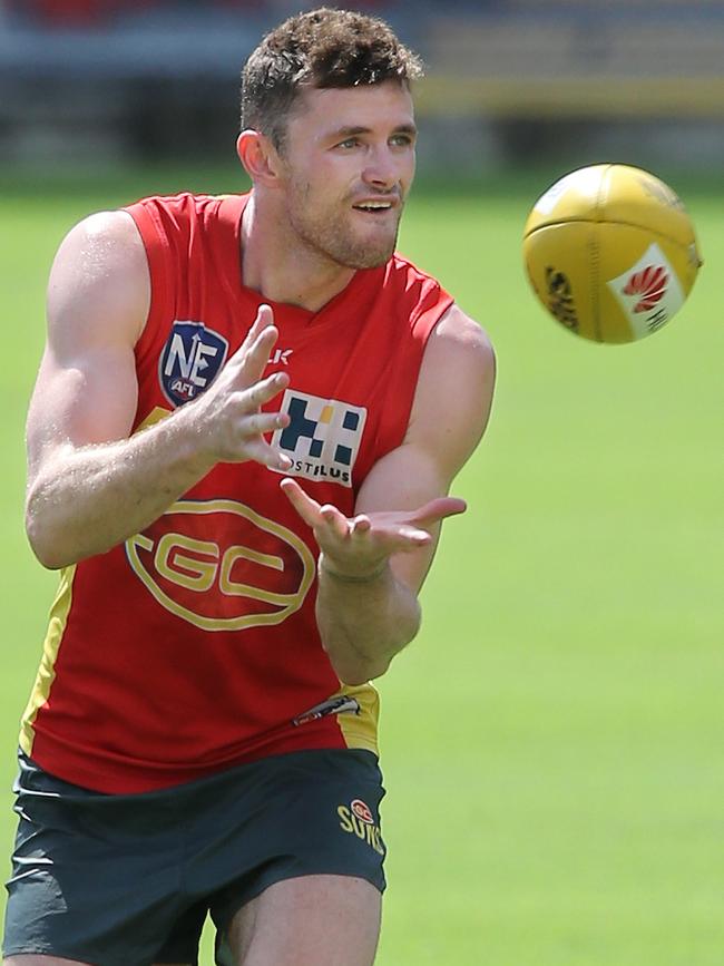 Pearce Hanley at Gold Coast training. Picture: Glenn Hampson