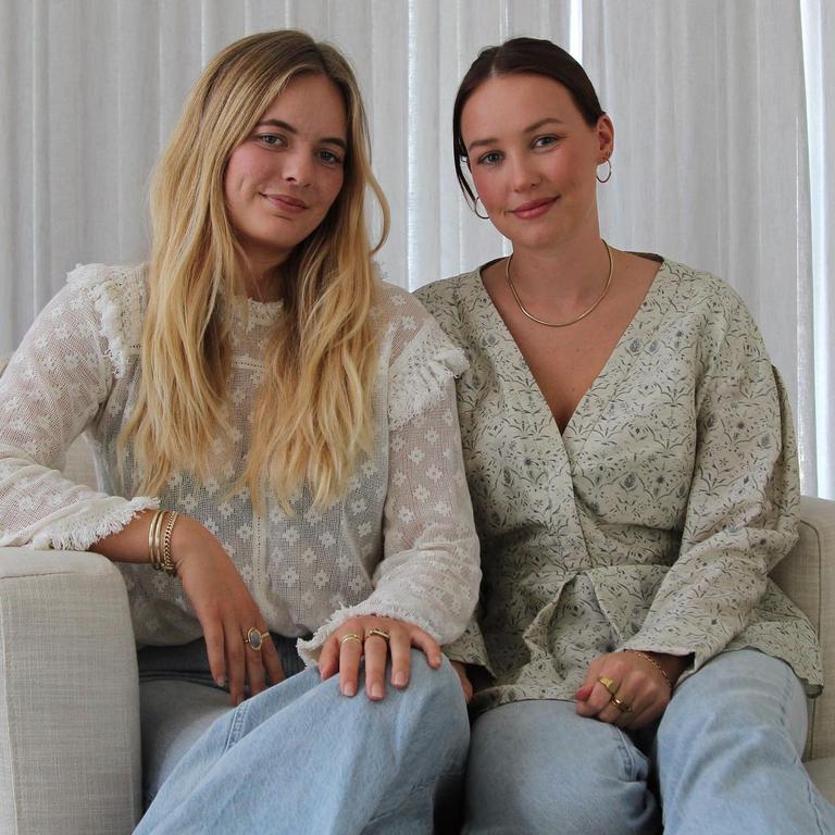 Claire Deeks, 24, and best friend Luciana Burke launched a sexual wellness brand in 2019. Picture: Instagram/LucianaBurke