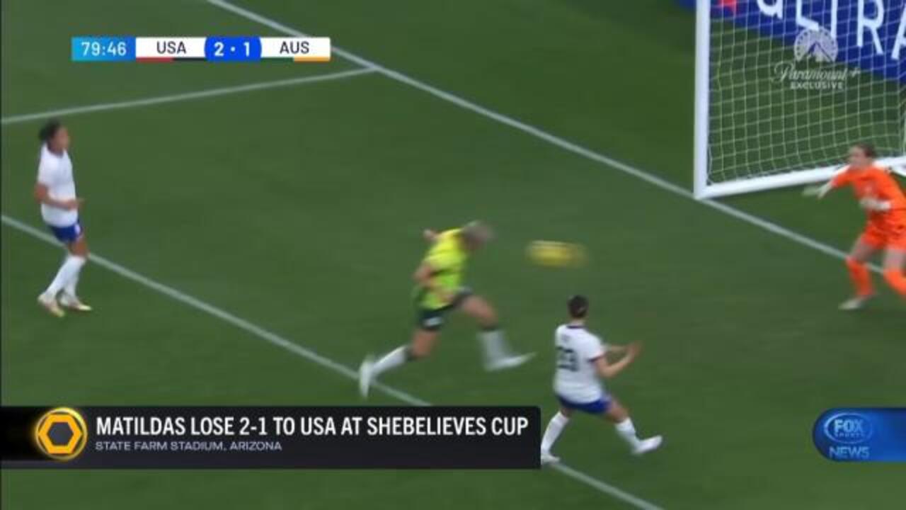 Matilda's go down swinging, 2-1 to USA