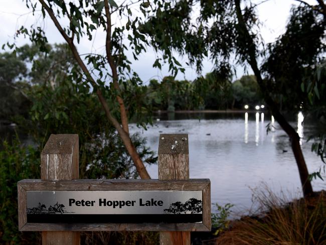 The scene of last night’s drowning. Picture: Nicole Garmston