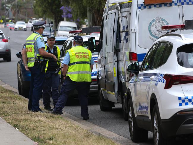 Police and detectives are on the scene of a fatal car crash on Maxwells Road in Ashcroft where tragically 2 young boys were killed. Photo by: NCA NewsWire /Gaye Gerard