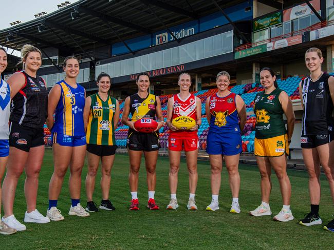 The women's ahead of the 2024-25 NTFL season. Picture: Pema Tamang Pakhrin