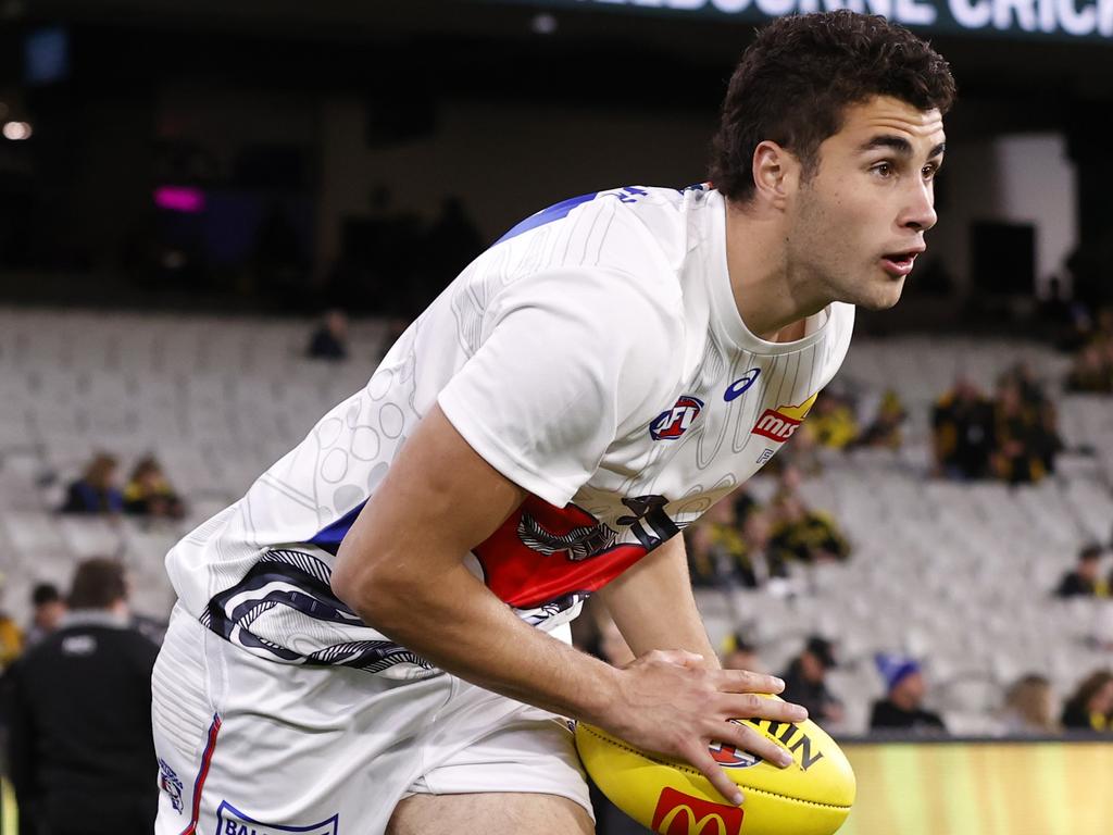 Joel Freijah has made a solid start to his AFL career. Picture: Darrian Traynor/AFL Photos/via Getty Images