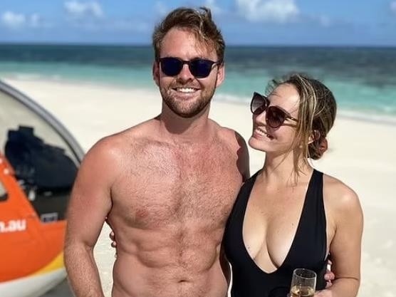 Sam Hourigan was on holiday with partner Kristen Czyszek. Picture: Instagram