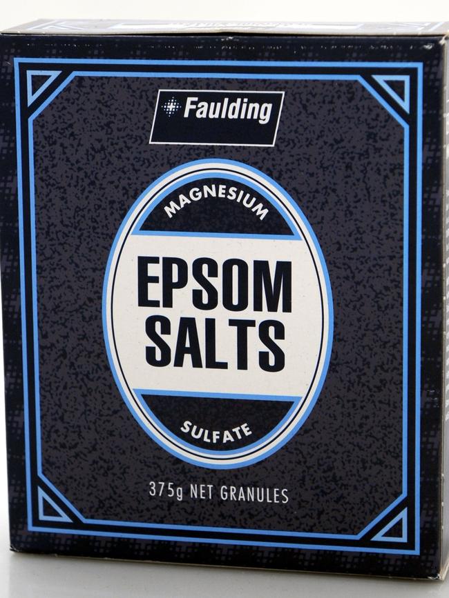 Appetising start: Epsom salts. Picture: Supplied