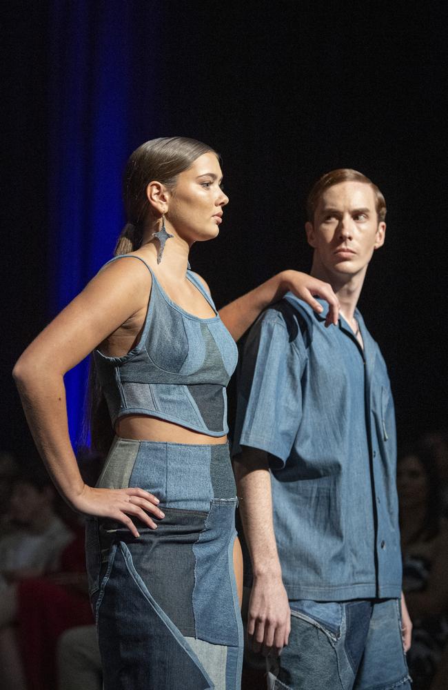 Designs by Khashaee are featured on the Emerging Designers runway of Toowoomba Fashion Festival at The Armitage Centre, Saturday, March 16, 2024. Picture: Kevin Farmer