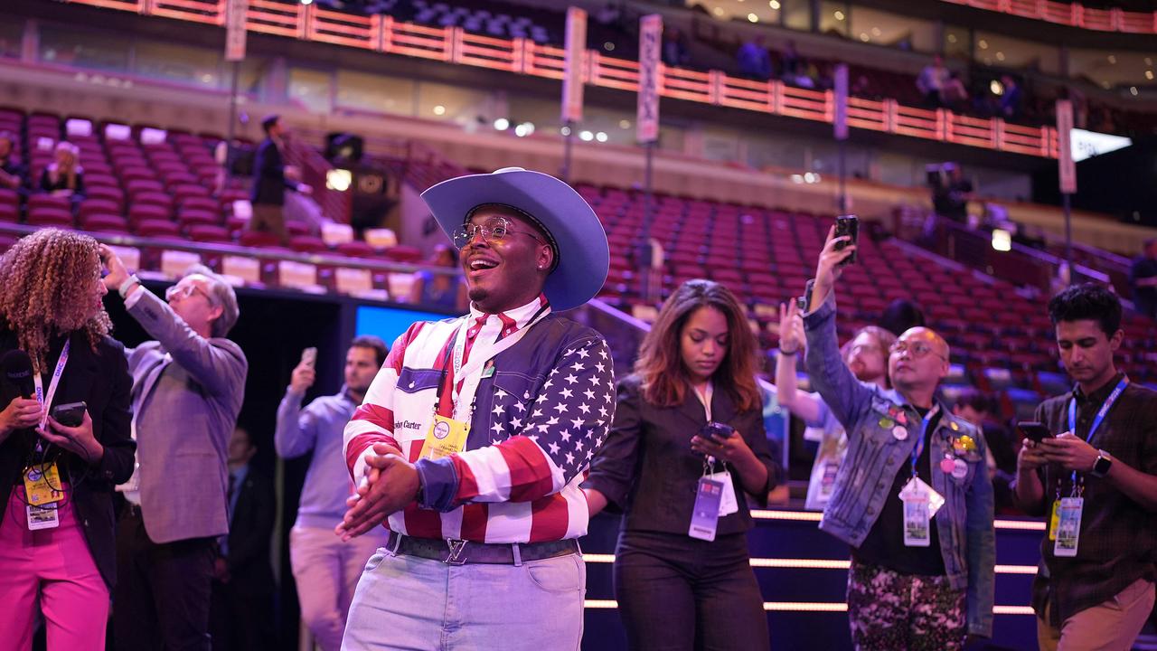 Convention goers arrive for day three. Picture: Getty