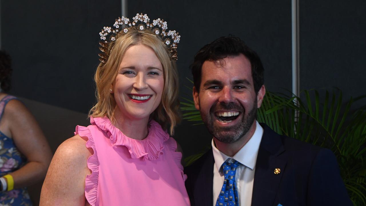 Deputy Chief Minister Nicole Manison and Racing Minister Chansey Paech at the Darwin Cup 2022. Picture: (A)manda Parkinson