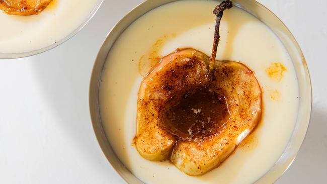 Baked apples and custard recipe by Elizabeth Hewson. Photo: Nikki To / TWAM