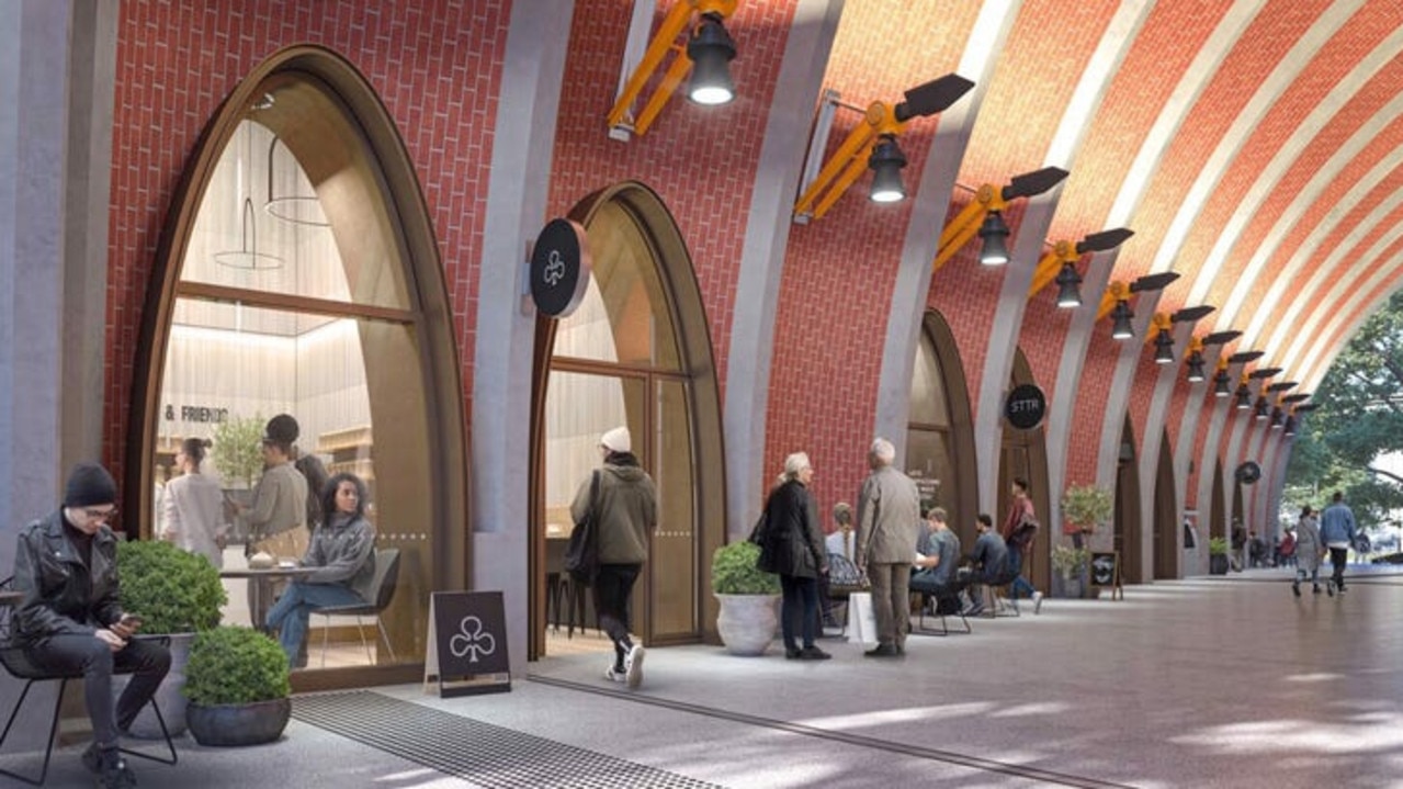 An image of Colliers marketing of the Metro Tunnel’s retail spaces.