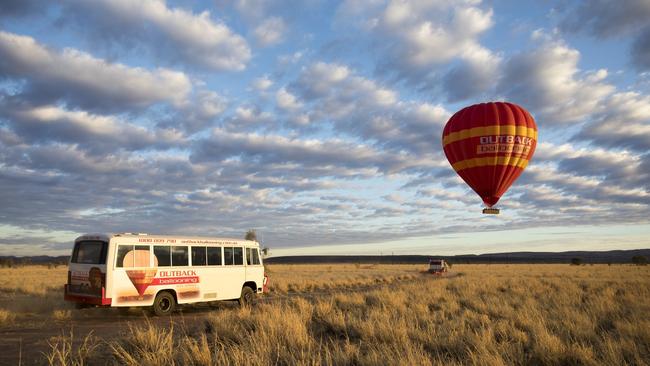 Outback Ballooning in the Red Centre. Picture: Outback Ballooning