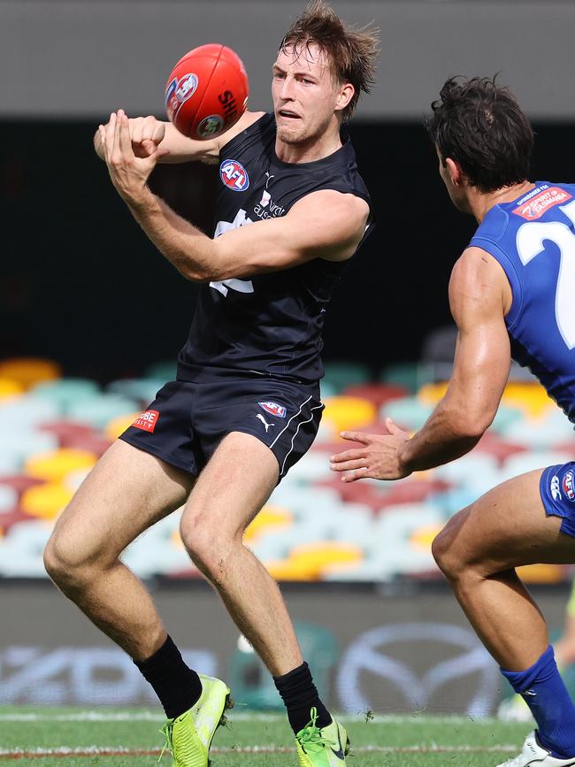 Will Setterfield’s last month has been his best as a Carlton player.