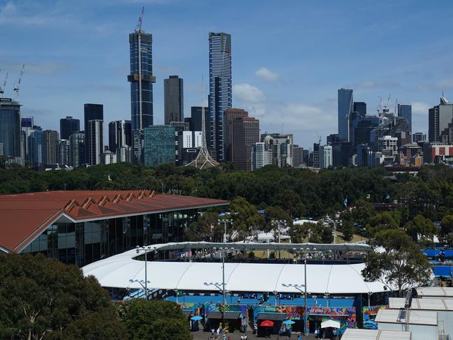 A general view is seen on day eight of the Australian Open tennis tournament in Melbourne, Monday, January 27, 2020. (AAP Image/Michael Dodge) NO ARCHIVING, EDITORIAL USE ONLY