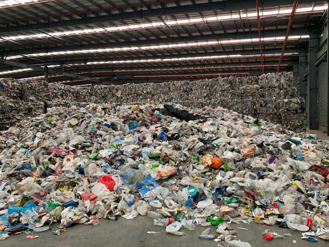 SKM Recycling is piled sky-high in Melbourne warehouses.