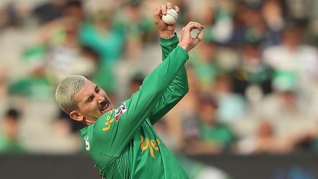 Nic Maddinson took an absolute screamer off his own bowling. Picture: Getty Images