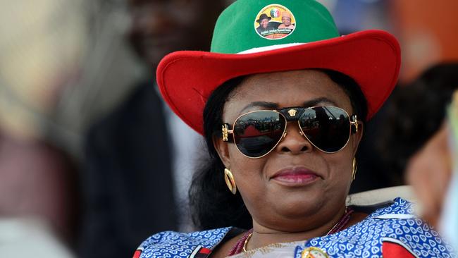 Nigeria’s former First Lady Patience Jonathan filed a complaint against the Economic and Financial Crimes Commission after it blocked her from withdrawing $US5 million from her bank account. Picture: AFP