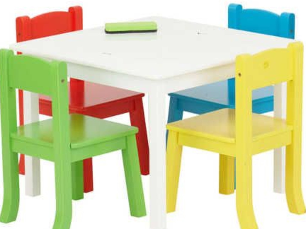 Big w kids table and 2024 chair