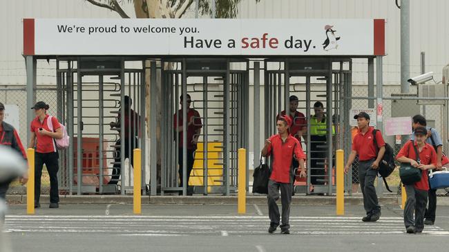 Toyota Altona workers face the closure of the factory in 2017 Picture: Kris Reichl