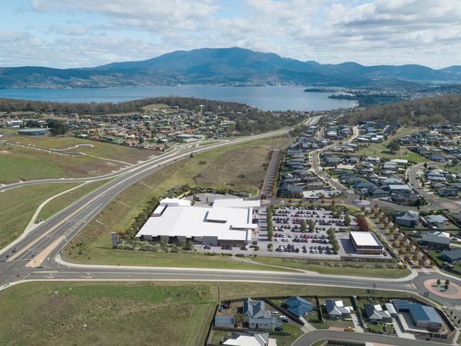 An aerial impression of the new $30 million Glebe Hill Village, which is set to open in mid-2022.