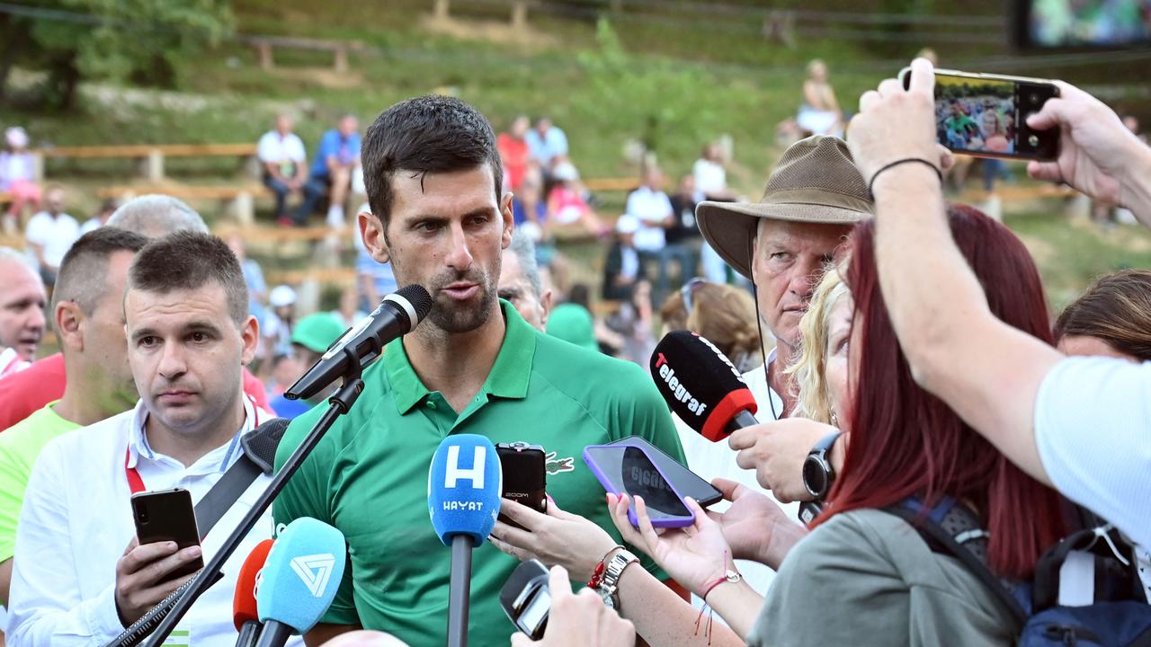 Novak revealed he wants to return to Australia. Photo by ELVIS BARUKCIC / AFP