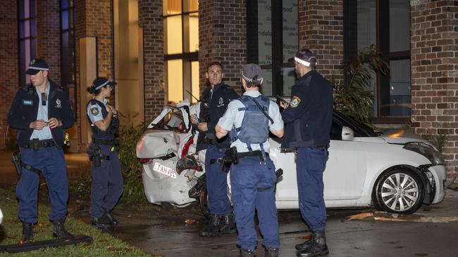 Police at the scene early today Picture: Gordon McComiskie