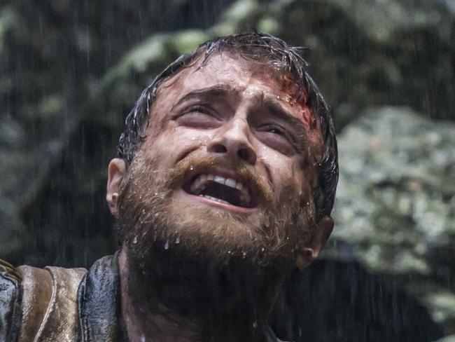 Daniel Radcliffe as Yossi Ghinsberg in the thriller “JUNGLE” a Momentum Pictures release. Photo courtesy of Momentum Pictures