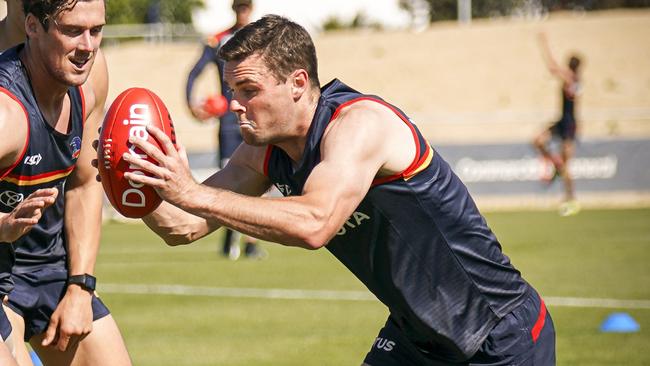 Brad Crouch has had a solid pre-season ahead of round one. Picture: AAP/Mike Burton