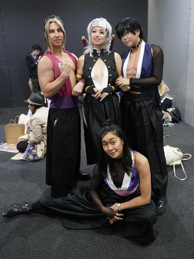 OZ Comic-Con Gallery. OZ comic at Melbourne Exhibition and Convention Centre. Makio, Tengen, Suma and Hinatsuru . Picture: Valeriu Campan