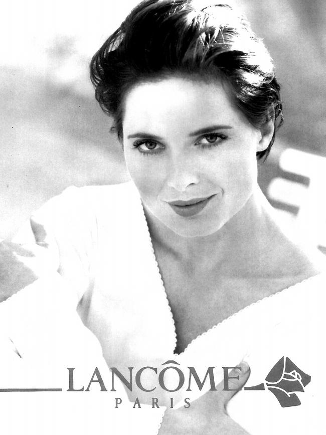 In an advertisement for Lancome.