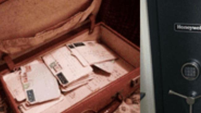 Many letters were in the safe when it was stolen.