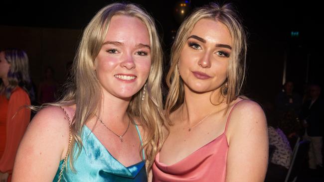 Sophie Little and Kyerea Bosworth from Bowen State High School at the 2022 Mocktail Dance Party. Picture: Michaela Harlow