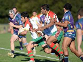 Northern United Teatte jackson in action. Northern United vs Evans Head at Crozier field in Lismore. Photo Mireille Merlet-Shaw / Northern Star. Picture: Mireille Merlet-Shaw